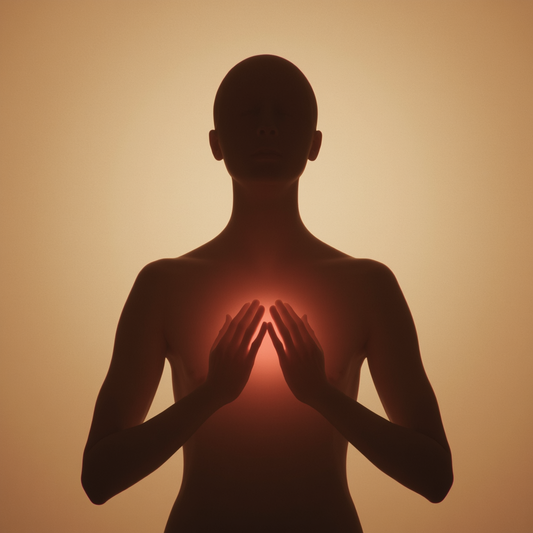 Respiration consciente avec les mains sur le cœur : un rituel simple pour le bien-être global