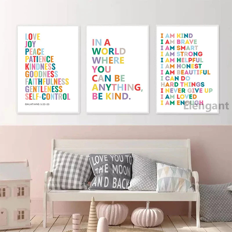 Kids Positive Affirmation Art Prints