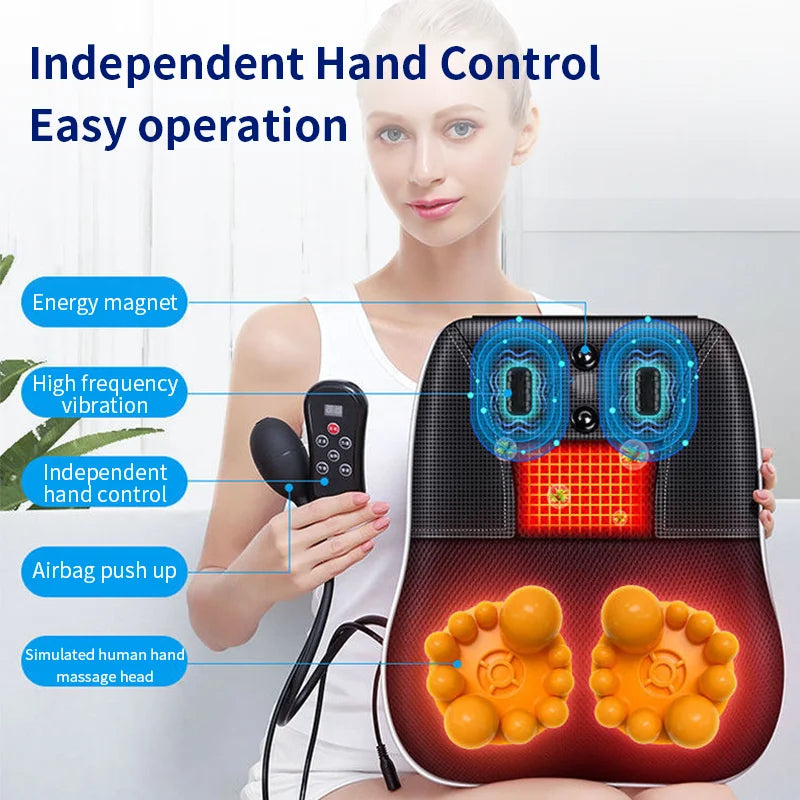 Heated Shiatsu massage cushion